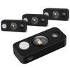 LEDLampsWorld Black Motion Sensor Night Light, Wireless Rechargeable Puck Lights