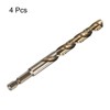 HARFINGTON 4pcs 1/4" Hex Shank Drill Bit 23/64" Gold Oxide