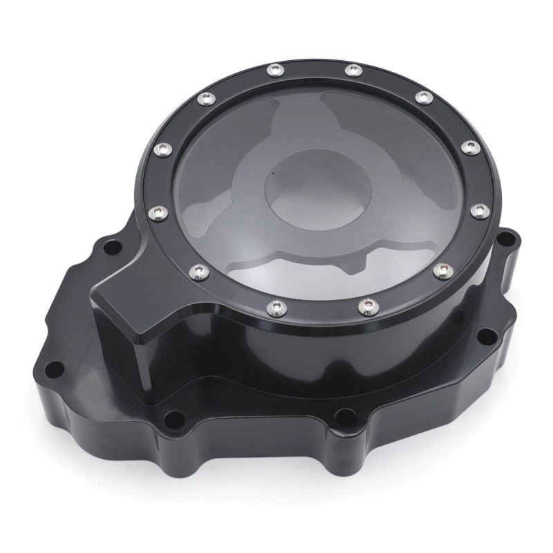 HONGK ALL YEAR Black Clear Left Engine Stator Cover For