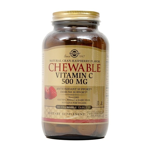 Vitamin C Cran Raspberry Flavor 500mg, 90 Chewable Tablets /