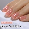 Double Rhythm Translucent Gel Polish Sheer Neutral Natural Light Milky