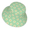 Bucket Hat Daisy Flower Yellow Floral Double-Side-Wear Reversible Sun Hat