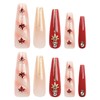 Thanksgiving Press on Square Nails Medium Length Glossy Full Cover