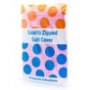 HANGERWORLD Single Pink Polka Dot Breathable Garment Coat Cover Bag-for