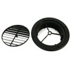 TECHVALET 7" Round Ceiling A/C Vent 1" Extension Black Fits