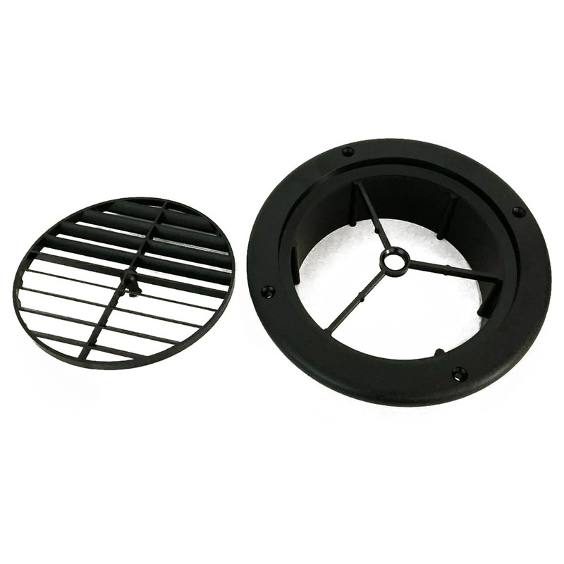 TECHVALET 7" Round Ceiling A/C Vent 1" Extension Black Fits