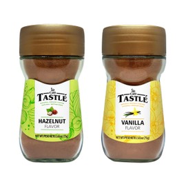 Tastlé Café Natural Flavored Instant Coffee, Vanilla & Hazelnut Variety Pack, 2.65 Oz, Pack of 2
