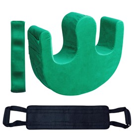 Bedridden Patient Turning Device with Fixing Strap and Transfer Nursing Sling Lift Belt Set Multifunctional Bedroll Turning Pillow Bed Rest Leg Elderly Nursing Products Patient Lift Aid, Green