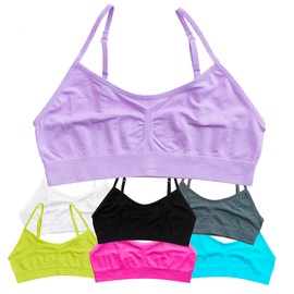 Alyce Ives Intimates Alyce Intimates Sujetador De Entrenamiento Sin Costura Para Niñas Y Adolescentes - Paquete De 7
