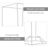 Hemobllo DIY Lamp Shade Frame - Iron Lampshade Frame Metal