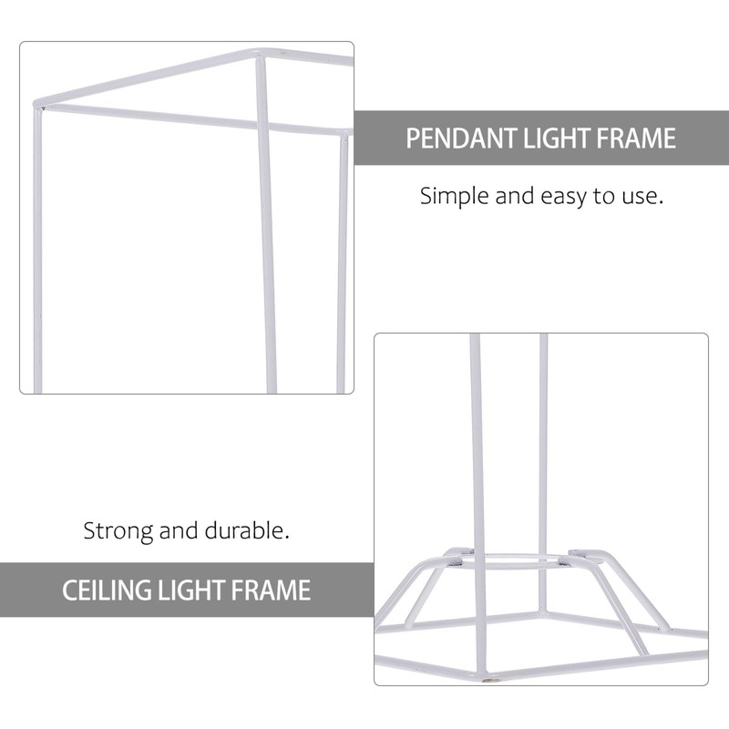 Hemobllo DIY Lamp Shade Frame - Iron Lampshade Frame Metal