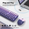 Dilter Wireless Keyboard and Mouse Combo, Portable Retro Keyboard with