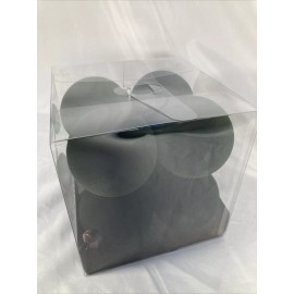 Hobby Lobby Box of 8 Hobby Lobby Velvet Flocked Christmas Ball Ornaments Dark Green TikTok