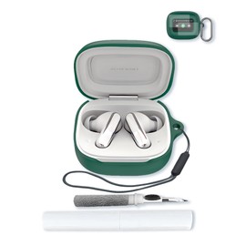 Silicone Case Compatible with Live Beam 3 with 2 Pack Screen Protector, Keychain,Cleaning Kit and Lanyard Soft Protective Shockproof Cover for Live Beam 3（2024）-Green