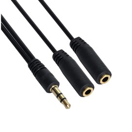 chenyang 1 to 2 Audio 3.5mm Stereo Male to Dual 3.5mm Female Audio Headphone Y Splitter Cable with Volume Switch