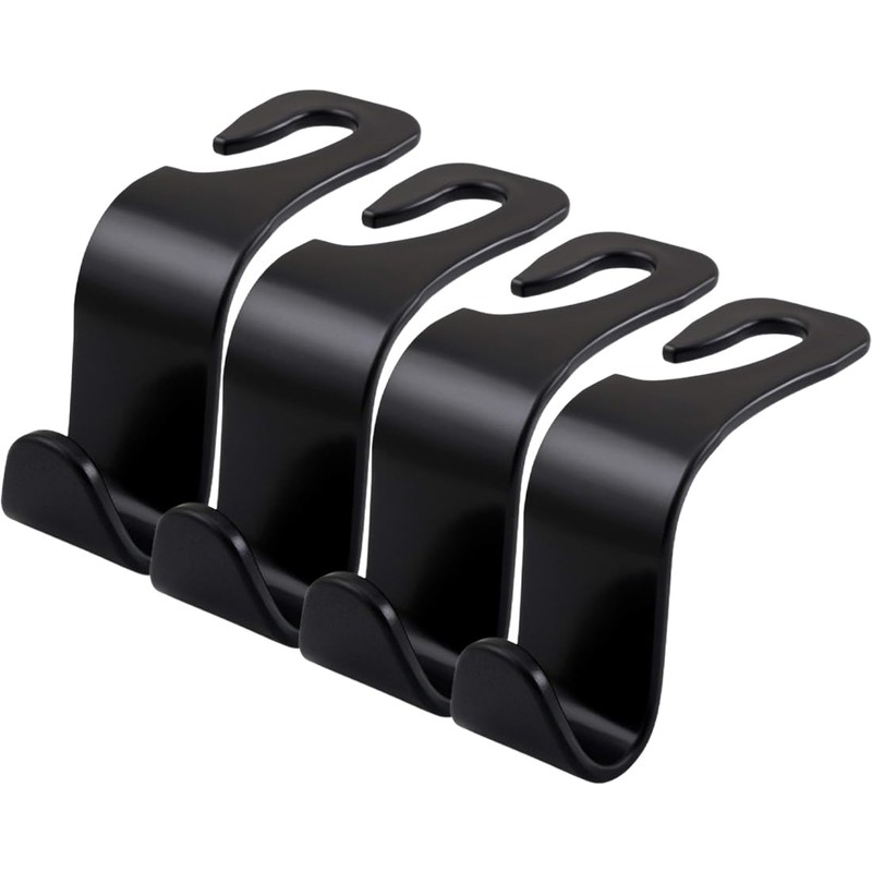 Car Storage Hooks 4 Pieces, Car Plastic Hooks Back Seat