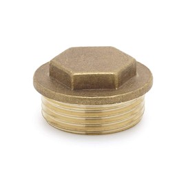 Pipe Cap 1" Male - Brass Pipe Cap NPT 1 inch Pipe Plugging Cap