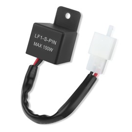 Motorcycle LED Flasher Relay for LED Turn Signal,12V 2Wire 2Pin Turn Signal Relay for Fixing Hyper Flashing Issue,Electronic Flasher Relaies Blinker Relaies for Most Motorcycles