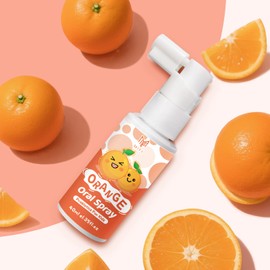 Kids Oral Spray, Toddler Toothpaste Helper for Daily Oral Care and Fresh Breath (1Pack, Orange)