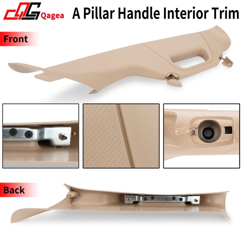 Qagea A-Pillar Grab Handle Interior Trim Passenger Right Side Replacement