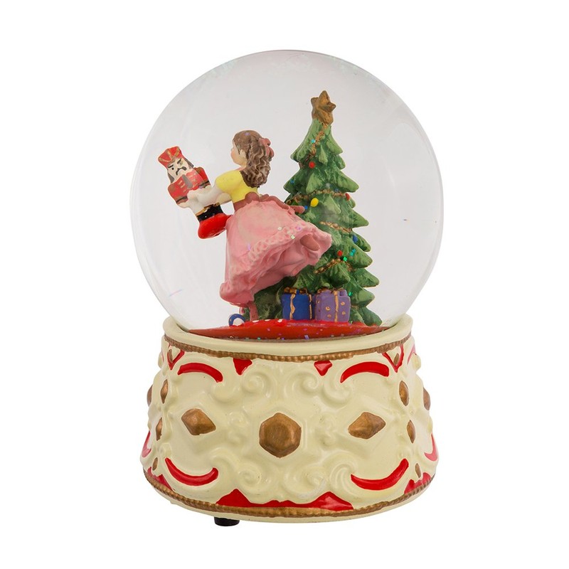 Kurt Adler Clara Musical Water Globe with Nutcracker , 5.5-Inch