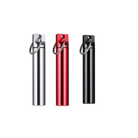 FAYALA Aluminum Toothpick Holder，Metal Keychain Container，Mine Travel Pill Case (3)