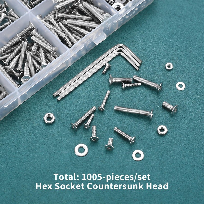 M2 M2.5 M3 Countersunk Bolts and Set, Torx Screws Set,