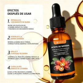 Aceite Batana 100% Natural Para Crecimiento Y Cuidado Barba