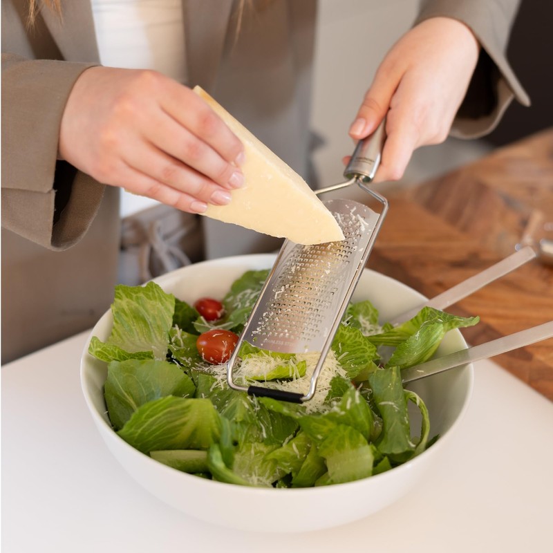 Steel-Function Set of 2 Stainless Steel Kitchen Graters with Ergonomic