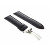 Ewatchparts 22mm Leather Watch Band Strap Deployment Clasp Compatible With