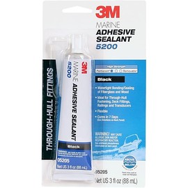 3M Marine Adhesive Sealant 5200 - Permanent Bonding and Sealing for Boats and Marine Applications - Black - 3 Ounces