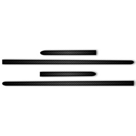 Upgrade Your Auto 4pc Carbon Fiber 1" Body Side Molding Trim for Ford SuperDuty 2008-2016 Super Cab