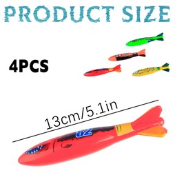 Thyonta 4 Pcs Underwater Dive Sticks Pool Toys - Sinkers for Swimming Kids Game for Kids Boys Girl Swimming for Bath Pool Water Park