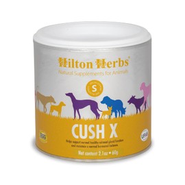 Hilton Herbs Cush X Natural Dog Supplement. 100% Natural Ingredients. Normal Adrenal Gland Function & Support. For Older Dogs with Pituitary or Adrenal Dependant Hormonal Issues. 60 g
