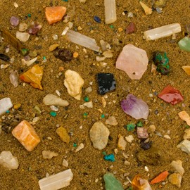 Boone's Mill Gemstone Paydirt | 2 Pound Bag, 4-Count | Gem Mining Rough Stone Mix | Rock Fossil ID Guide