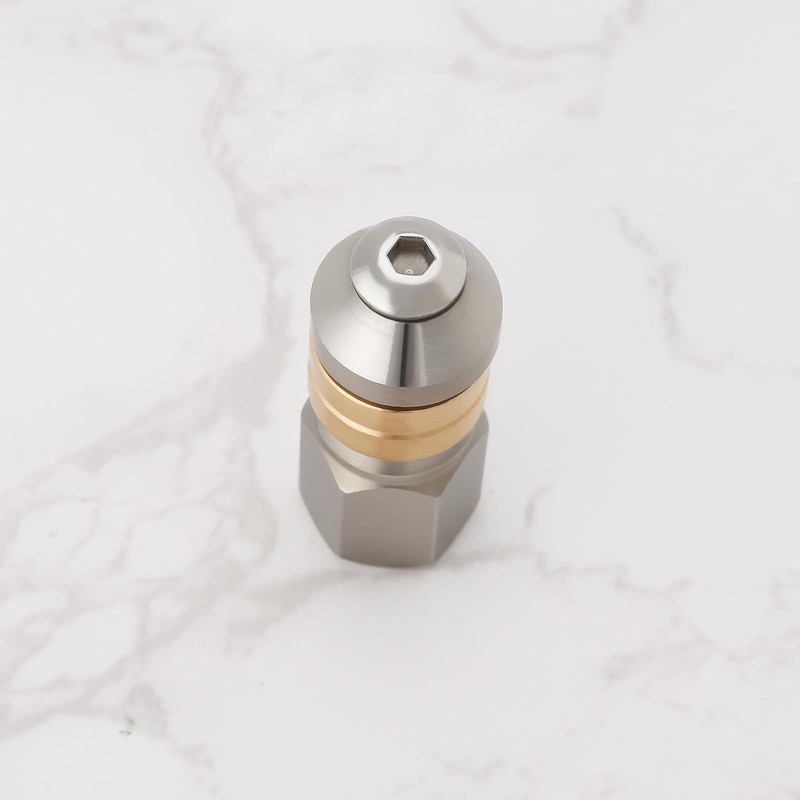 EMSea 1Pc 1/8 Inch Rotering Pipe Cleaning Nozzle Stainless Steel