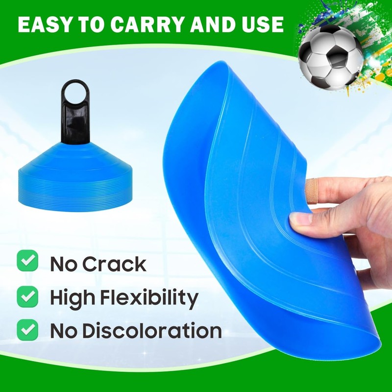 Easy Funny Football Sports Training Disc Boundry Marking Cones One
