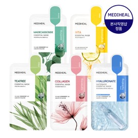 Mediheal Essential Mask (4 sheets) - Choose 1 of 5 - Madecassoside Essential Mask 4 Sheets / 메디힐 에센셜 마스크 4매 5종 택 1 - 마데카소사이드 에센셜 마스크 4매