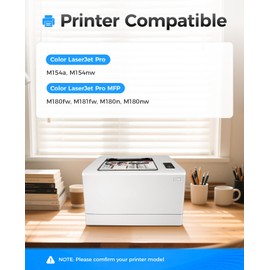 204A Toner Cartridge 4-Pack High Yield Replacement for HP 204A 204X CF510A CF511A CF512A CF513A Compatible for HP Color Laserjet Pro MFP M180fw M181fw M180n M180nw M154a M154nw Printer Ink Black Copy