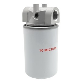 EATAKWARD 221006 25 GPM Flow 250 PSI Pressure Spin-On Filter Assembly, Hydraulic Oil Filter, 10 Micron Filtration 3/4” NPTF Ports, Rotary Oil Filter for Petroleum-Based Fluids