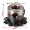 Acxico 2Pcs 8mm Bore 10 Teeth 10T Metal Pilot Motor