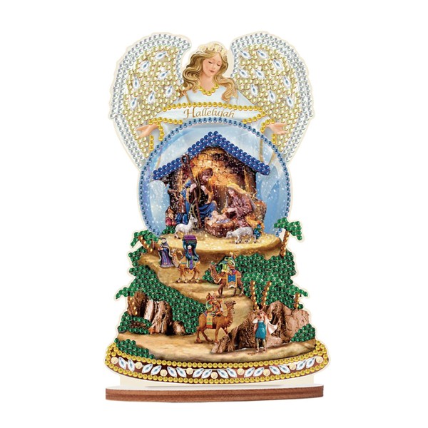 JISHSHAY Diamond Painting Tabletop Decoration DIY Angel Diamond Art Desk