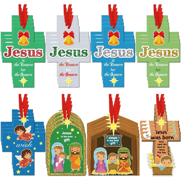 32 Sets Nativity Craft Kits for Kids DIY Bible Christian