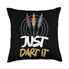 Lawn Darts Jarts Javelin Darts Target Bullseye Yard Darts Throw Pillow