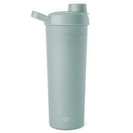 Simple Modern Plastic Protein Shaker Bottle with Ball 24oz | Shaker Cup for Protein Mixes, Shakes and Pre Workout | Rally Collection | Sea Glass Sage