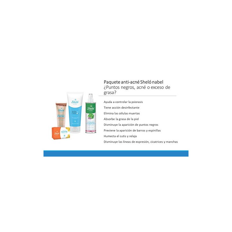 Kit anti-acné Sheló NABEL - Limpia y cuida tu rostro
