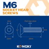 Pack of 60 M6 x 16 mm Countersunk Screws with