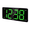 Technoline WT486 Radio-Controlled Alarm Clock with Large Display, LED Green,