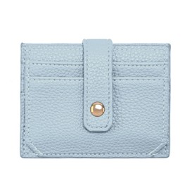 Beiulein Slim Credit Card Holder Wallet for Women, Small Cute RFID Blocking Minimalist Leather Front Pocket Cash Wallets, Thin Travel Credit Card Case for Ladies Female Gifts, 8 Card Slots & ID Window