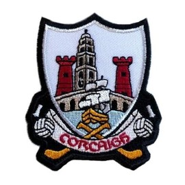 County Cork Crest Patch (3 Inch) Embroidered Iron-on or Sew-on Badge GAA Gaelic Football Hurling Emblem Ireland Souvenir Irish DIY Gift Patches